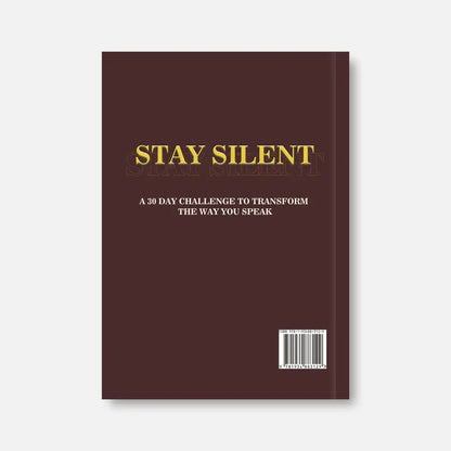 [September Stock Up]Prycken STAY SILENT: a 30 Day Challenge to Transform the Way You Speak. Master Self-Control & Emotional Intelligence | Build Powerful Communication — a Practical Self-Growth & Daily Reading Book|Limited-Time Shipping Included